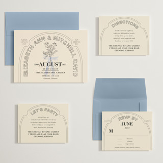 This is a daisy wedding invitations with standard by Baumbirdy called sealed printing on signature in grand