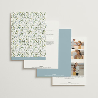 This is a coastal wedding invitations with standard by Susan Moyal called hydrangea vine printing on signature in grand