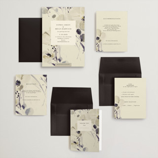 This is a almond wedding invitations with standard by Peony Rose Design called linen and cloth printing on signature in grand