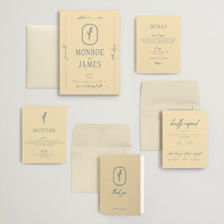 This is a lake wedding invitations with standard by Jen Ramsey called classic and floral printing on signature in grand