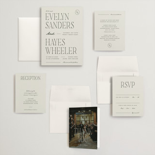 This is a forest wedding invitations with standard by Blustery August called hayes printing on signature in grand