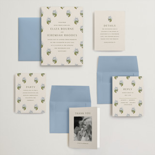 This is a almond wedding invitations with standard by Olivia Kanaley Inman called blockprint printing on signature in grand