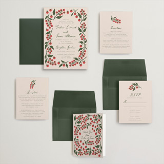 This is a tomato wedding invitations with standard by Katharine Watson called cherry tomatoes printing on signature in grand
