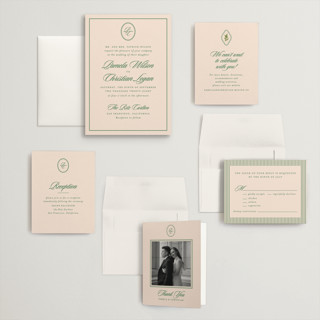This is a emerald wedding invitations with standard by Creo Study called scripted printing on signature in grand