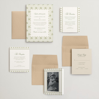 This is a petal wedding invitations with standard by Lisa Joanna Harrison called summer fields printing on signature in grand