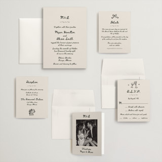This is a lace wedding invitations with standard by Cass Loh called simple monogram printing on signature in grand