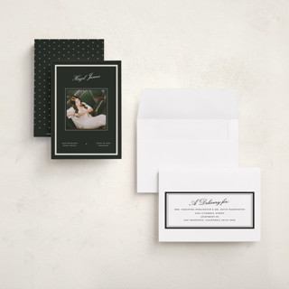 This is a jade graduation announcements with standard by Pixel and Hank called prepped printing on signature in petite