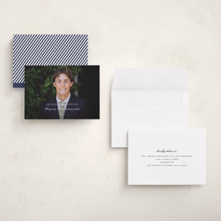 This is a cloud graduation announcements with standard by Sara Hicks Malone called academy printing on signature in petite
