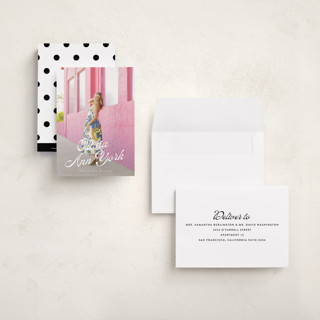 This is a diamond graduation announcements with standard by Julie Ley called modern retro printing on signature in petite