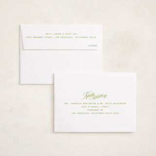 This is a lime graduation announcements with standard by JoAnn Jinks called neon vintage printing on signature in petite