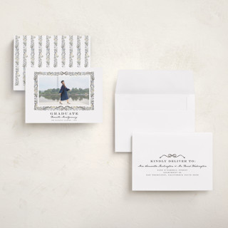 This is a ink graduation announcements with standard by Petra Kern called floristica printing on signature in petite
