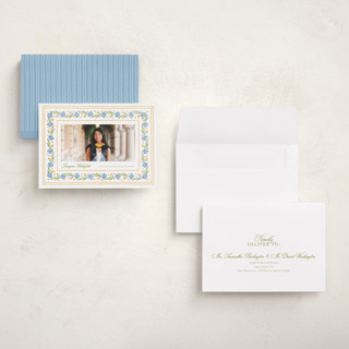 This is a sky graduation announcements with standard by Melanie Kosuge called blooming printing on signature in petite