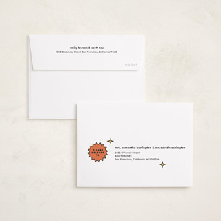 This is a mint graduation announcements with standard by Chryssi Tsoupanarias called fun grad printing on signature in petite