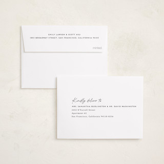 This is a ivory graduation announcements with standard by Monika Torun called stacked printing on signature in petite