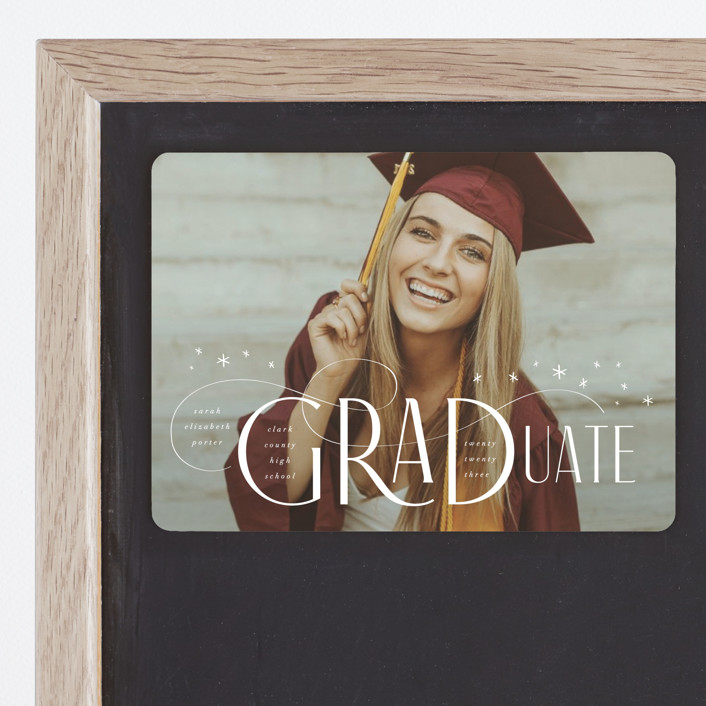 Graduate flourish Graduation Announcement by Hannah Williams