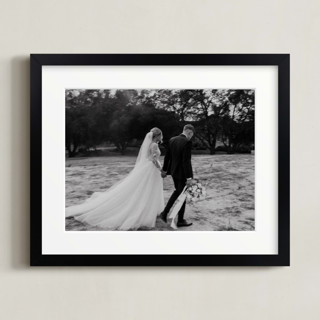 This is a black frame photo art by Minted called 10x8 matted black framed photo printing on signature in matted 8x10