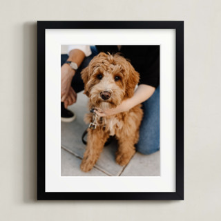 This is a black frame photo art by Minted called 8x10 matted black framed photo printing on cotton rag archival paper in matted 8x10