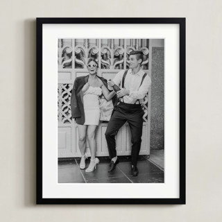 This is a black frame photo art by Minted called 11x14 matted black framed photo printing on signature in matted 11x14