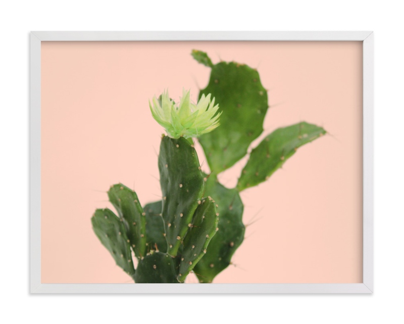 pink cactus Wall Art Prints by Baumbirdy Minted