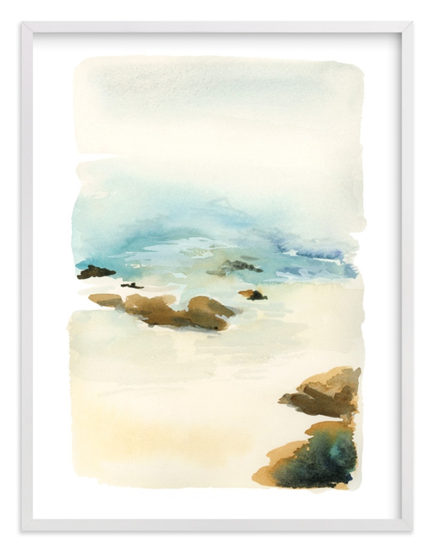 Beach Painting Limited Edition Art Print By Yao Cheng Design