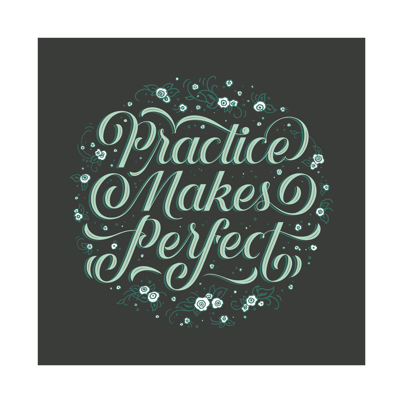 Practice makes Perfect Wall Art Prints by Becca Clason | Minted