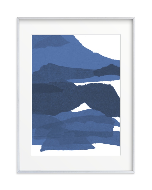 mountain sunset three Art Print