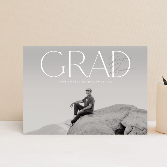 Hayden Hall Graduation Announcement Postcards by Olivia Raufman Minted