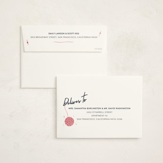 This is a fuchsia graduation invitations with standard by Sarah Rosenthal called sparkle and rhythm celebration printing on signature in standard