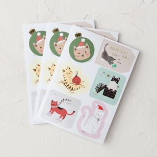 This is a candy custom stickers by Multiple Artists called christmas cats in sticker