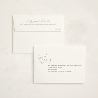 This is a pearl graduation thank you cards with foil pressed by Leah Bisch called snapshots printing on strathmore in standard