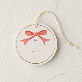 This is a ruby gift tags by Jamie Alexander called sweet bow in standard