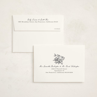 This is a ink graduation thank you cards with standard by Jamie Alexander called future in bloom printing on strathmore in standard