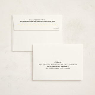 This is a butter graduation thank you cards with standard by Jenna Holcomb called spotlight moment printing on strathmore in standard