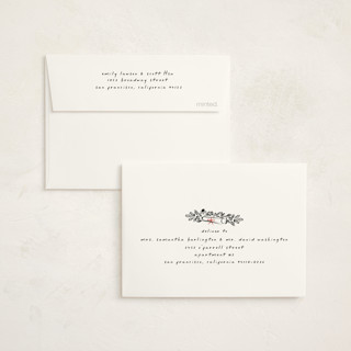 This is a linen graduation thank you cards with standard by Ana de Sousa called celebratory frame printing on strathmore in standard