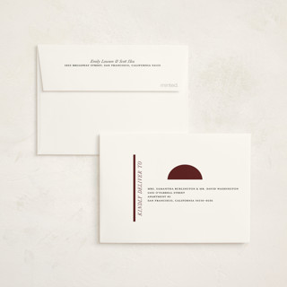 This is a crimson graduation thank you cards with standard by Christie Garcia called theatric printing on strathmore in standard