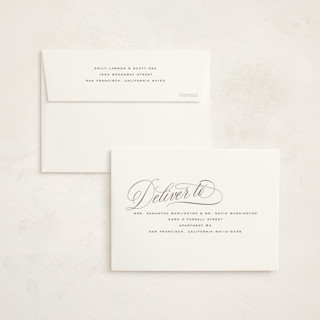 This is a cloud graduation thank you cards with standard by Hooray Creative called ebb and flow printing on strathmore in standard
