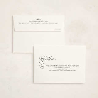 This is a chalkboard graduation thank you cards with standard by Kelly Watkins called new year cheer printing on strathmore in standard