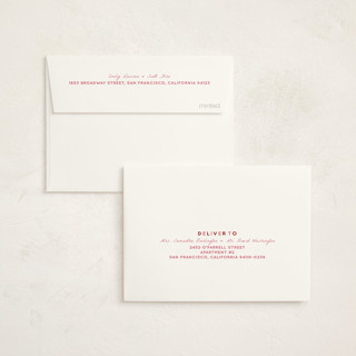 This is a ruby graduation thank you cards with standard by Erin Kessler called grad! printing on strathmore in standard