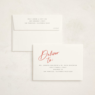 This is a licorice graduation thank you cards with standard by Erin German called signature snapshot printing on strathmore in standard