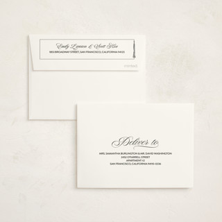 This is a cotton graduation thank you cards with standard by Kate Ahn called checked printing on strathmore in standard