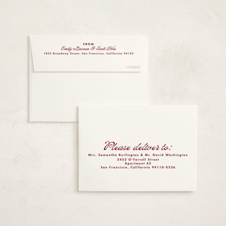 This is a maroon graduation thank you cards with standard by Lea Delaveris called days gone by printing on strathmore in standard