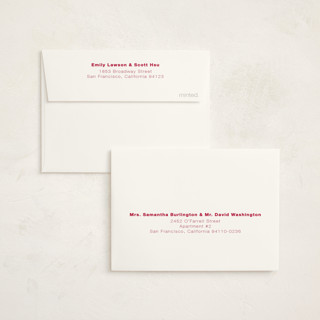 This is a cardinal graduation thank you cards with standard by Cleghorn Creative called be there or be square printing on strathmore in standard