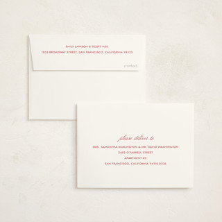 This is a berry graduation thank you cards with standard by Megan Davis called montauk printing on strathmore in standard