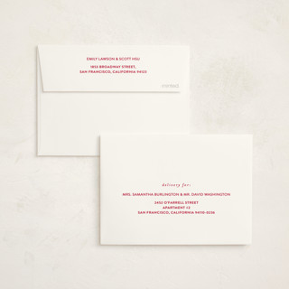 This is a berry graduation thank you cards with standard by JoAnn Jinks called square printing on strathmore in standard