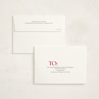 This is a cardinal graduation thank you cards with standard by Angela Thompson called grad squary printing on strathmore in standard
