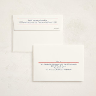 This is a navy graduation thank you cards with standard by Megan Davis called study printing on strathmore in standard