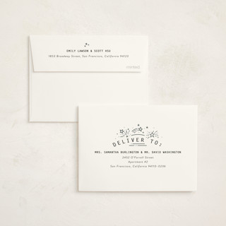 This is a snow graduation thank you cards with standard by Stephanie Hawkes called dream big grad printing on strathmore in standard