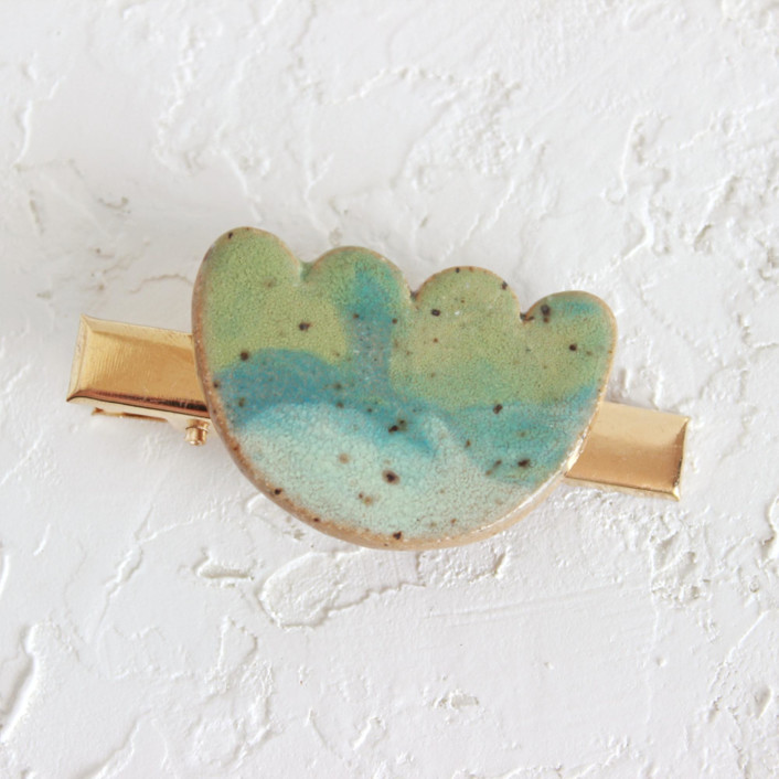 Abstract Scallop Hair Clip
