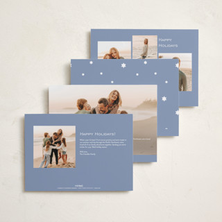 This is a celestial hanukkah cards with foil pressed by Kelly Watkins called stars printing on recycled smooth signature in standard