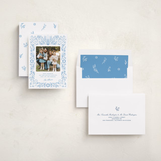 This is a sky hanukkah cards with standard by Pati Cascino called hannukah joy printing on recycled smooth signature in standard